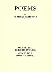 Cover of: Poems by Frances Darwin Cornford