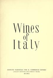 Cover of: Wines of Italy