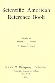 Cover of: Scientific American reference book by Hopkins, Albert Allis