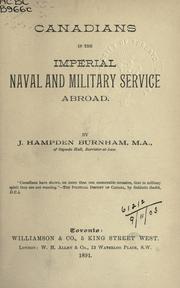 Cover of: Canadians in the imperial naval and military service abroad.