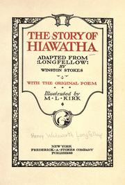 Cover of: The story of Hiawatha