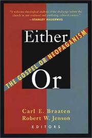 Cover of: Either/or by edited by Carl E. Braaten and Robert W. Jenson.