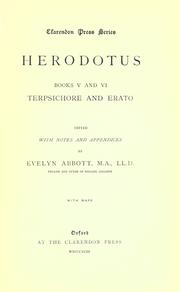 Cover of: Herodotus, books V and VI.: Terpsichore and Erato
