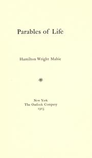 Parables of life by Hamilton Wright Mabie