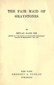 Cover of: The fair maid of Graystones