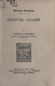 Cover of: Samuel Adams. by James Kendall Hosmer
