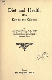 Cover of: Diet and health by Lulu Hunt Peters