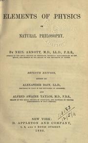 Cover of: Elements of physics by Arnott, Neil