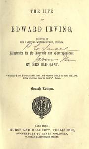 Cover of: The life of Edward Irving by Margaret Oliphant