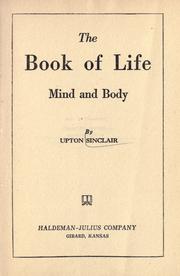 Cover of: The book of life: mind and body