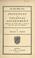 Cover of: Principles of colonial government adapted to the present needs of Cuba and Porto Rico, and of the Philippines.