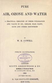 Pure air, ozone and water by W. B. Cowell