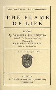 Cover of: The flame of life by Gabriele D'Annunzio