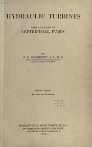 Cover of: Hydraulic turbines by Daugherty, Robert L., Daugherty, Robert L.