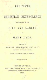 Cover of: The power of Christian benevolence by Hitchcock, Edward