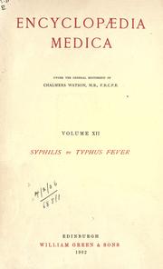 Cover of: Encyclopaedia medica