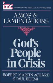 Cover of: God's people in crisis.