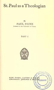 Paulus als Theologe. by Paul Feine
