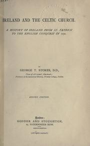 Cover of: Ireland and the Celtic Church by Stokes, George Thomas