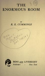 Cover of: The enormous room. by E. E. Cummings