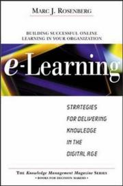 Cover of: E-Learning by Marc J. Rosenberg