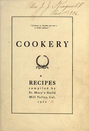 Cover of: Cookery recipes