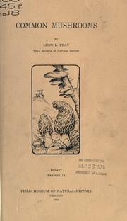 Cover of: Common mushrooms