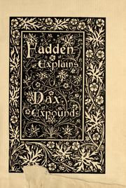 Cover of: Chimmie Fadden explains by Edward Waterman Townsend