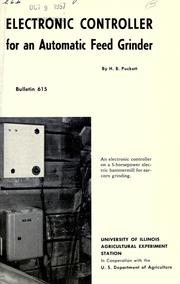 Electronic controller for an automatic feed grinder by H. B. Puckett