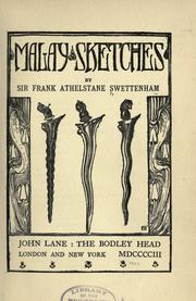 Cover of: Malay sketches by Swettenham, Frank Athelstane Sir