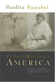 Cover of: Pandita Ramabai's America by Ramabai Sarasvati Pandita