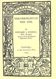 Cover of: The fertility of the soil by Edward J. Russell