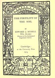 Cover of: The fertility of the soil by Edward J. Russell, Edward J. Russell