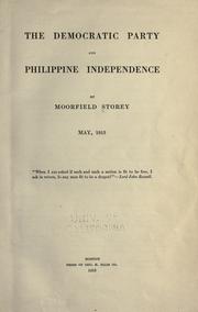 Cover of: The Democratic Party and Philippine independence