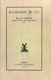 Cover of: Mammon & Co. by E. F. Benson