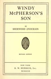 Cover of: Windy McPherson's son by Sherwood Anderson
