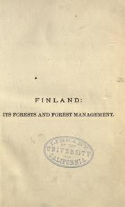 Cover of: Finland by John Croumbie Brown