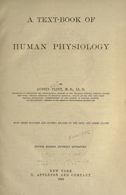 Cover of: A text-book of human physiology by Flint, Austin