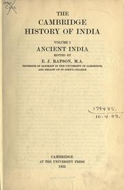 Cover of: The Cambridge history of India. by 
