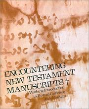 Cover of: Encountering New Testament Manuscripts by Jack Finegan