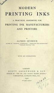 Modern printing inks by Alfred Seymour