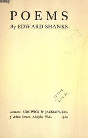 Cover of: Poems. by Edward Shanks