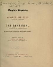 Cover of: The rehearsal by George Villiers, 2nd Duke of Buckingham