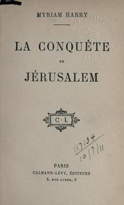 Cover of: La conquete de Jerusalem