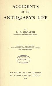Cover of: Accidents of an antiquary's life