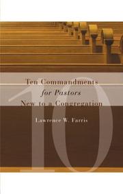 Cover of: Ten Commandments for Pastors New to a Congregation