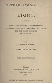 Cover of: Light by Alfred M. Mayer