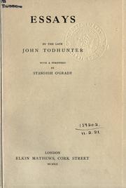 Cover of: Essays. by John Todhunter