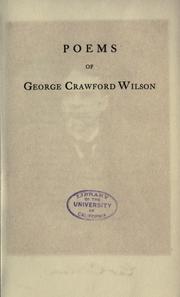 Poems by George Crawford Wilson