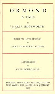 Cover of: Ormond by Maria Edgeworth